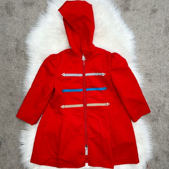 SEARS Vintage Winter Coat Child Girls Size 5 Storybook Whimsical Fairytale Retro - Picture 1 of 8